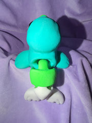 Phoque Joueur - Grand - Turquoise - imp - mauvais paramètre Créations Sortilege