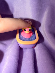 Clickers Canard Dans Sa Baignoire - Corail & Lilas - imp Créations Sortilege
