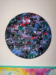 Avancer À Travers La Noirceurs - Toile Acrylique Art Abstrait 10” Créations Sortilege