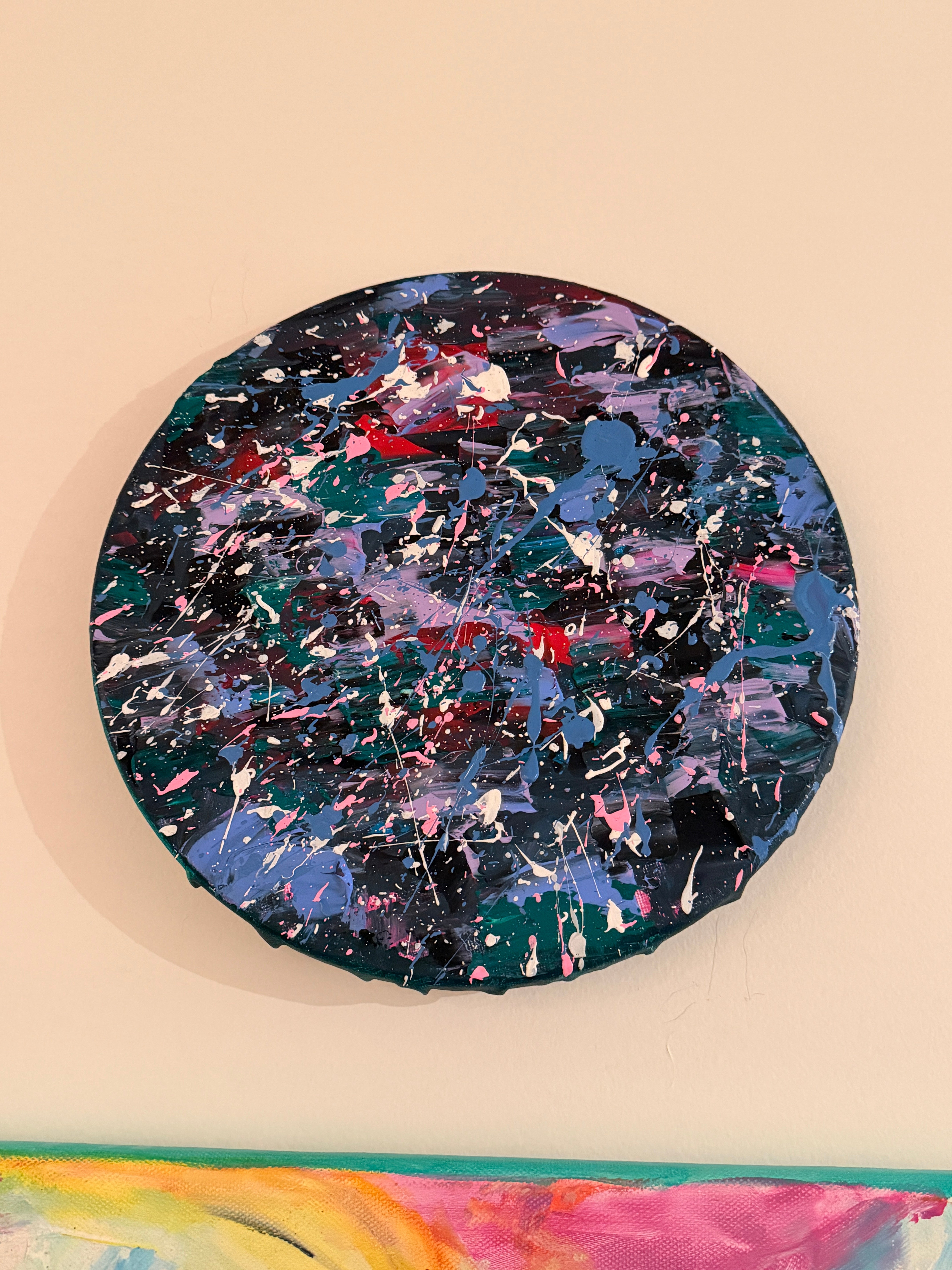 Avancer À Travers La Noirceurs - Toile Acrylique Art Abstrait 10” Créations Sortilege