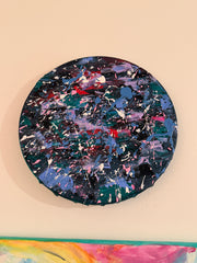 Avancer À Travers La Noirceurs - Toile Acrylique Art Abstrait 10” Créations Sortilege