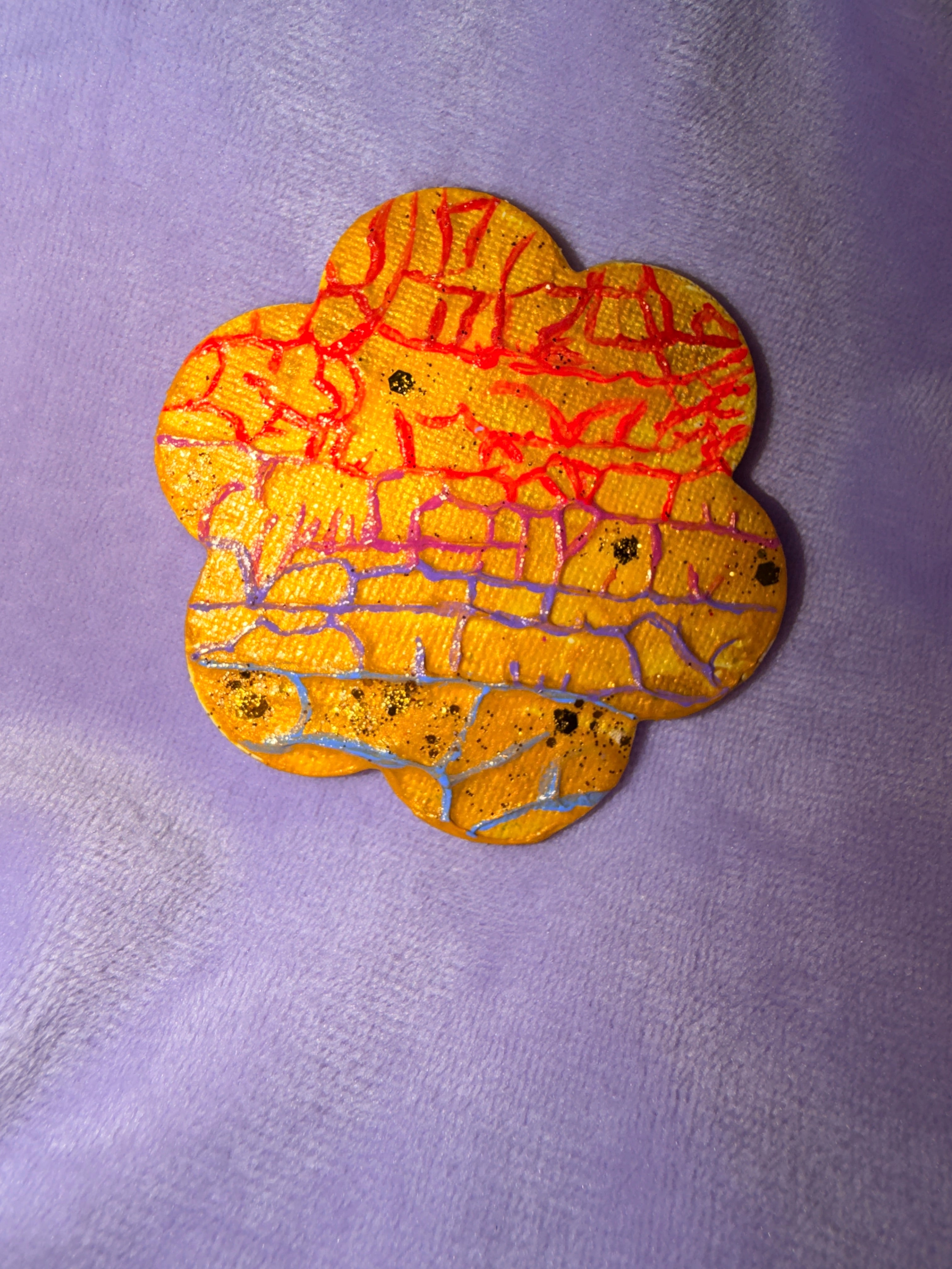 Toile Aiment Frigo - Craquement Sur L’or Créations Sortilege