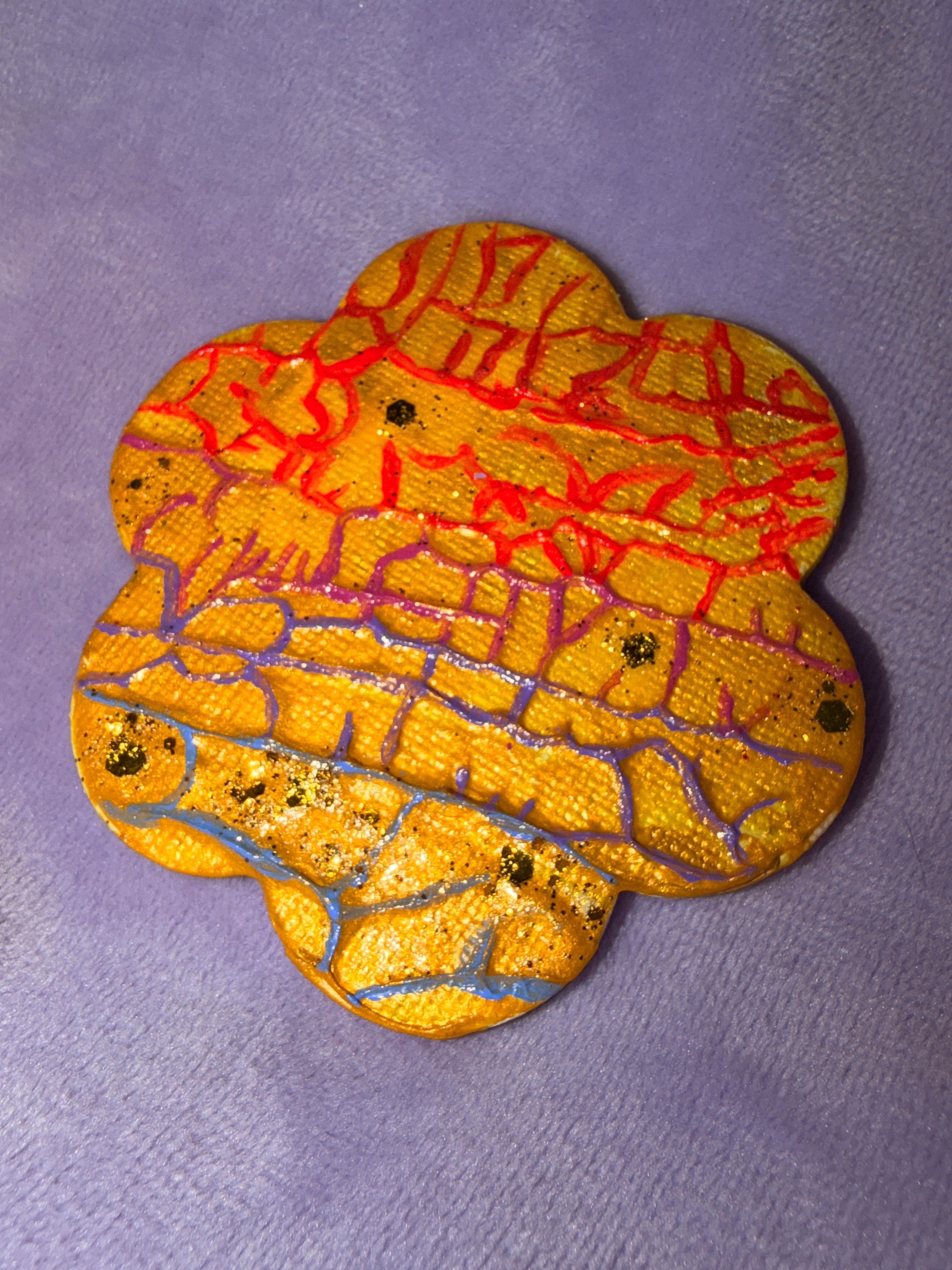 Toile Aiment Frigo - Craquement Sur L’or Créations Sortilege