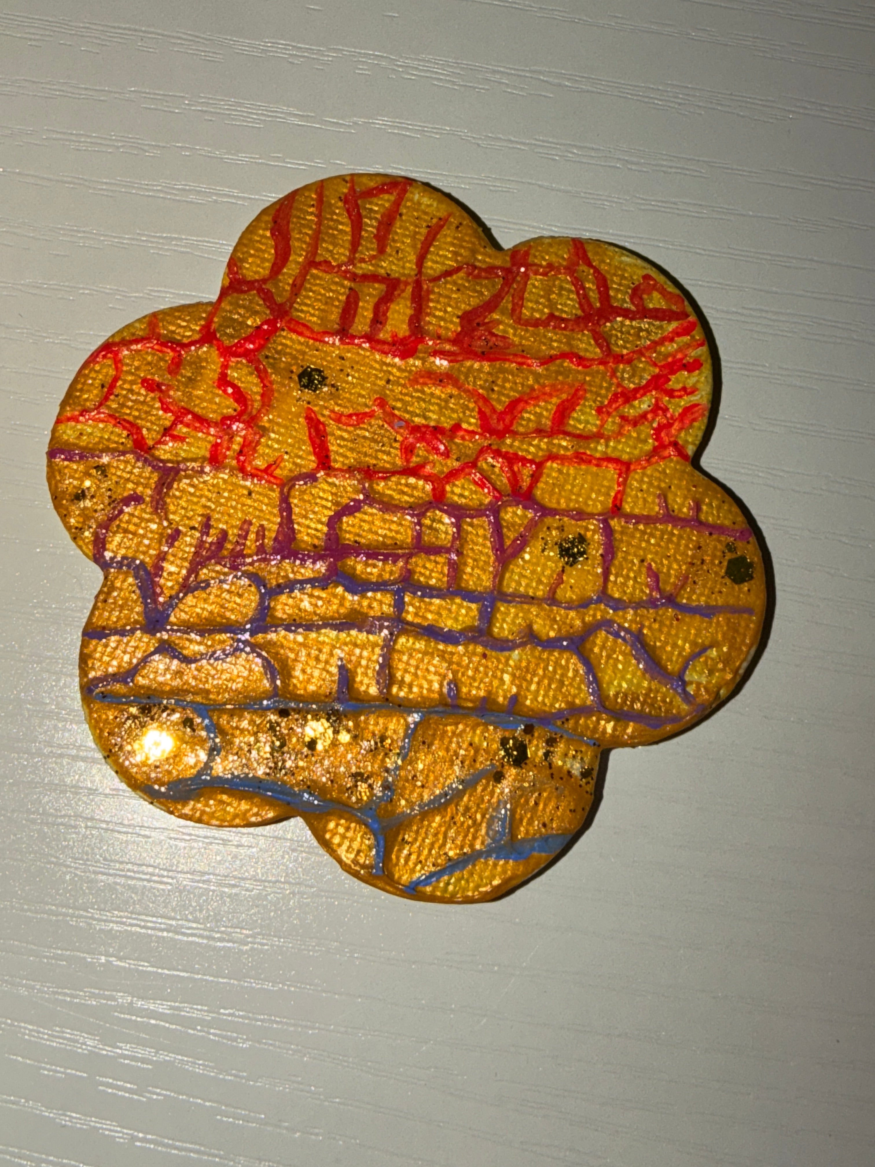 Toile Aiment Frigo - Craquement Sur L’or Créations Sortilege