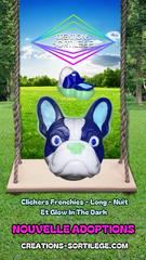 Clickers Frenchies - Long - Nuit Et Glow In The Dark Créations Sortilege