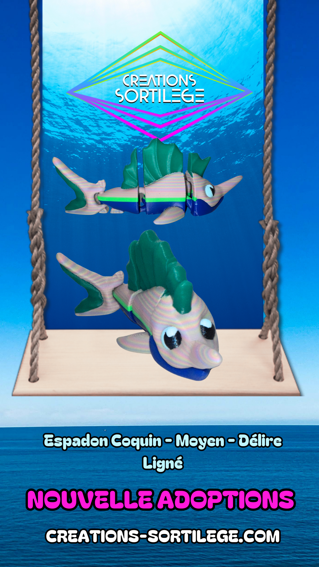 Espadon Coquin - Moyen - Délire Ligné Créations Sortilege