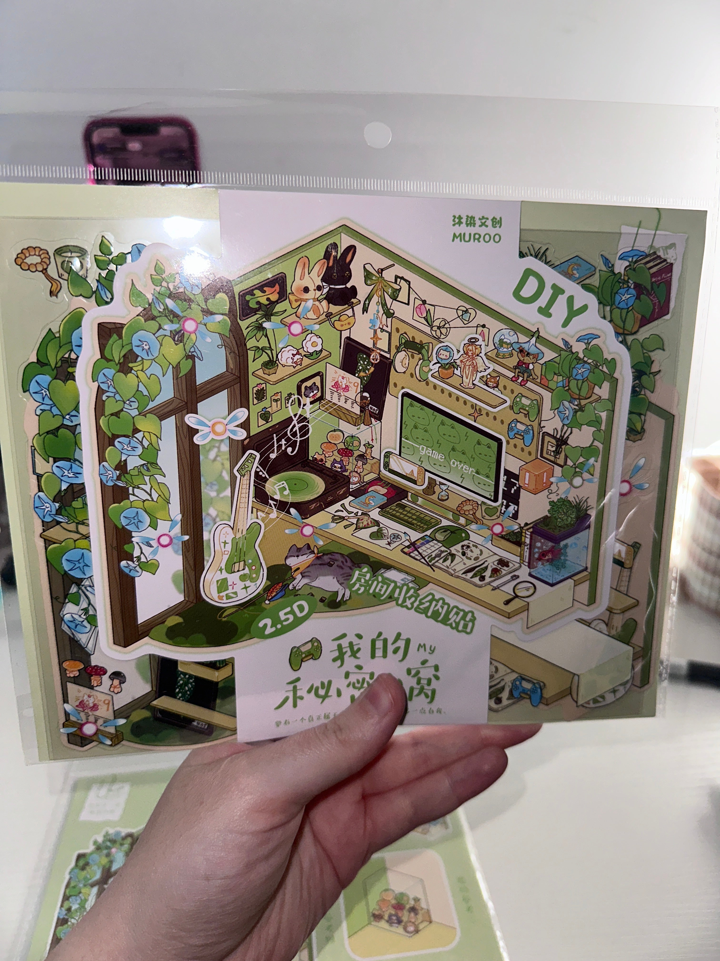 341. Scène Rêvélia - XL - Bureau Vert Cozy Créations Sortilege