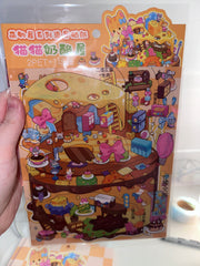 348. Scène Rêvélia - Géante - Chats & Souris S’entendre Autour D’un Fromage Suisse Créations Sortilege