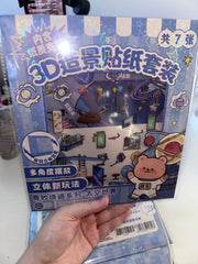 359. Scène Rêvélia - DIY 3D - Vaiseau Auto Suffisant Avec Les Ourson Créations Sortilege