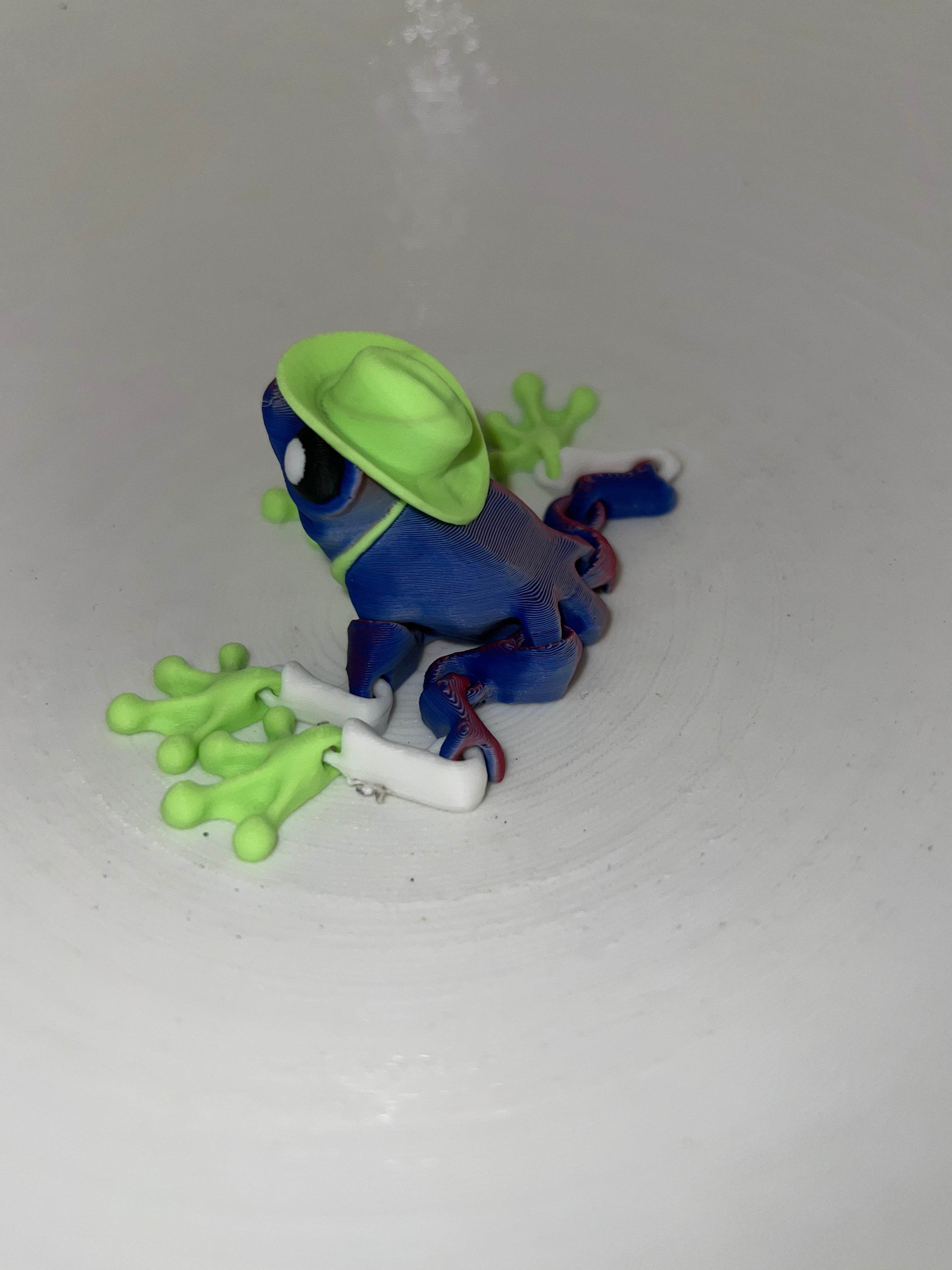 Grenouille Cow-boy - Moyen - Changement De Couleurs Créations Sortilege