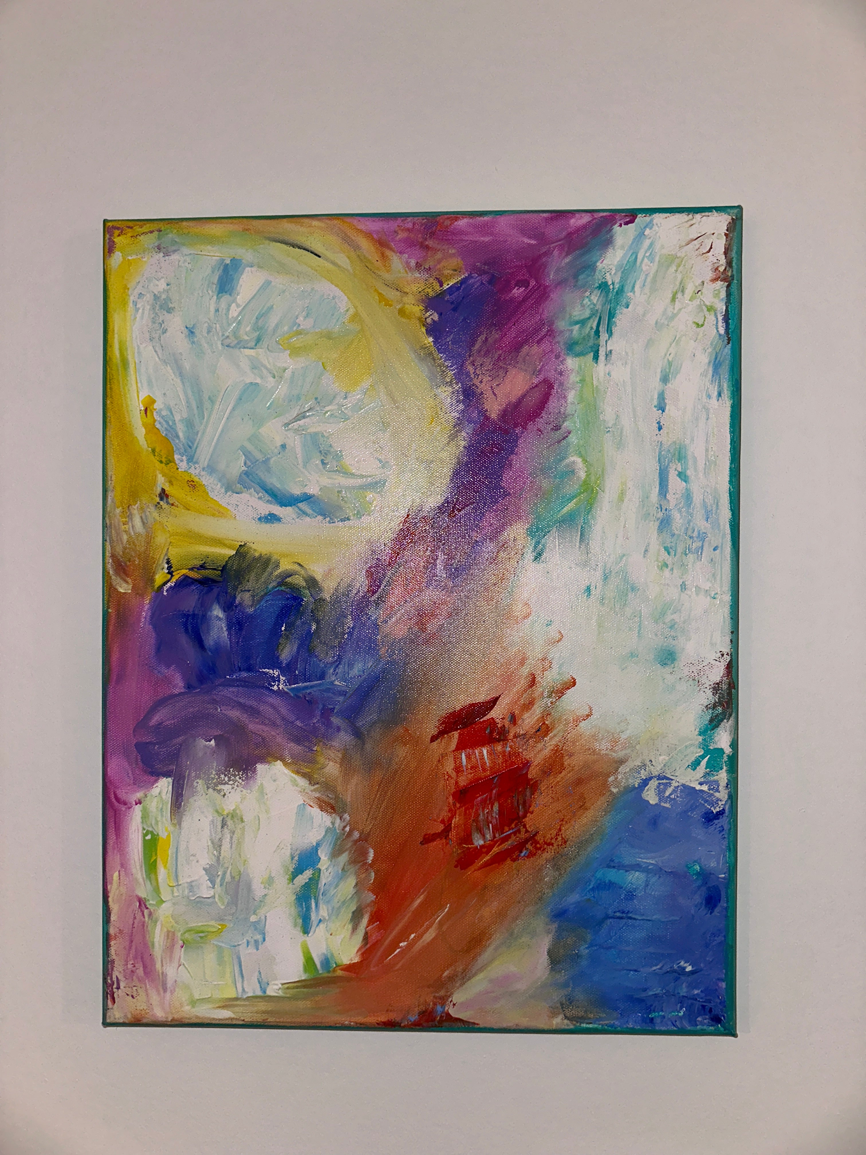 Déchaînement - Toile Acrylique Art Abstrait 18x14” Créations Sortilege