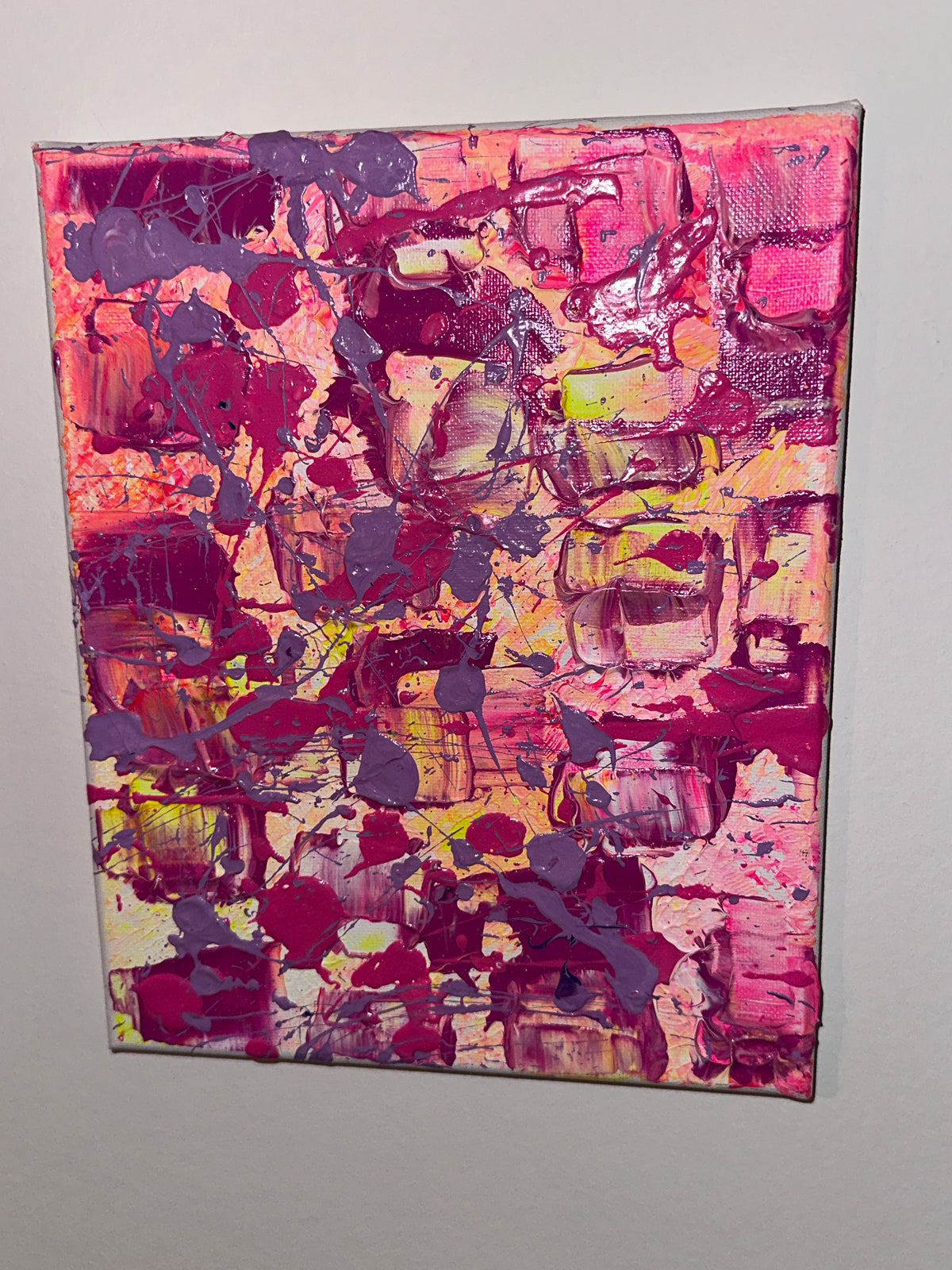 Superposition De Lumière - Toile Acrylique Art Abstrait 10x8”