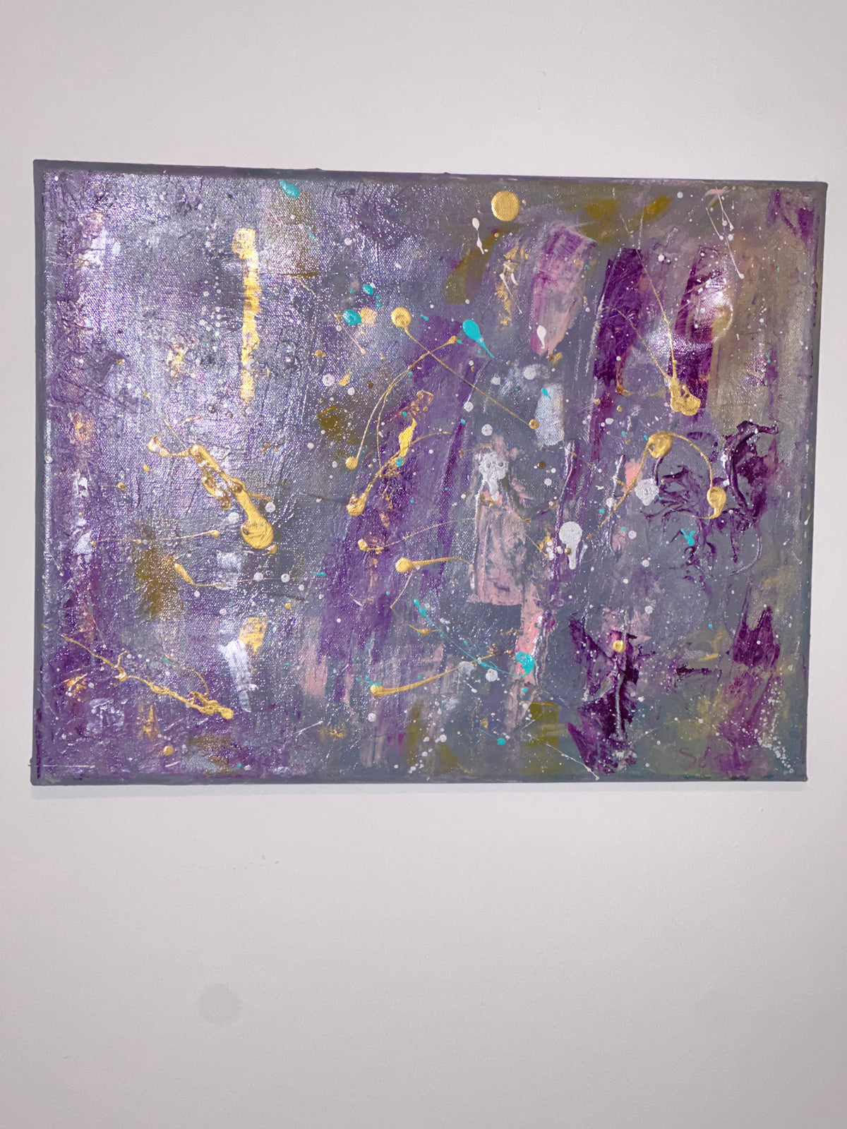 Le Temps Passe - Toile Acrylique Art Abstrait Créations Sortilege