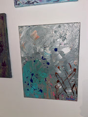 Un Souvenir Un Moment À Partager - Toile Acrylique Art Abstrait 16x12” Créations Sortilege