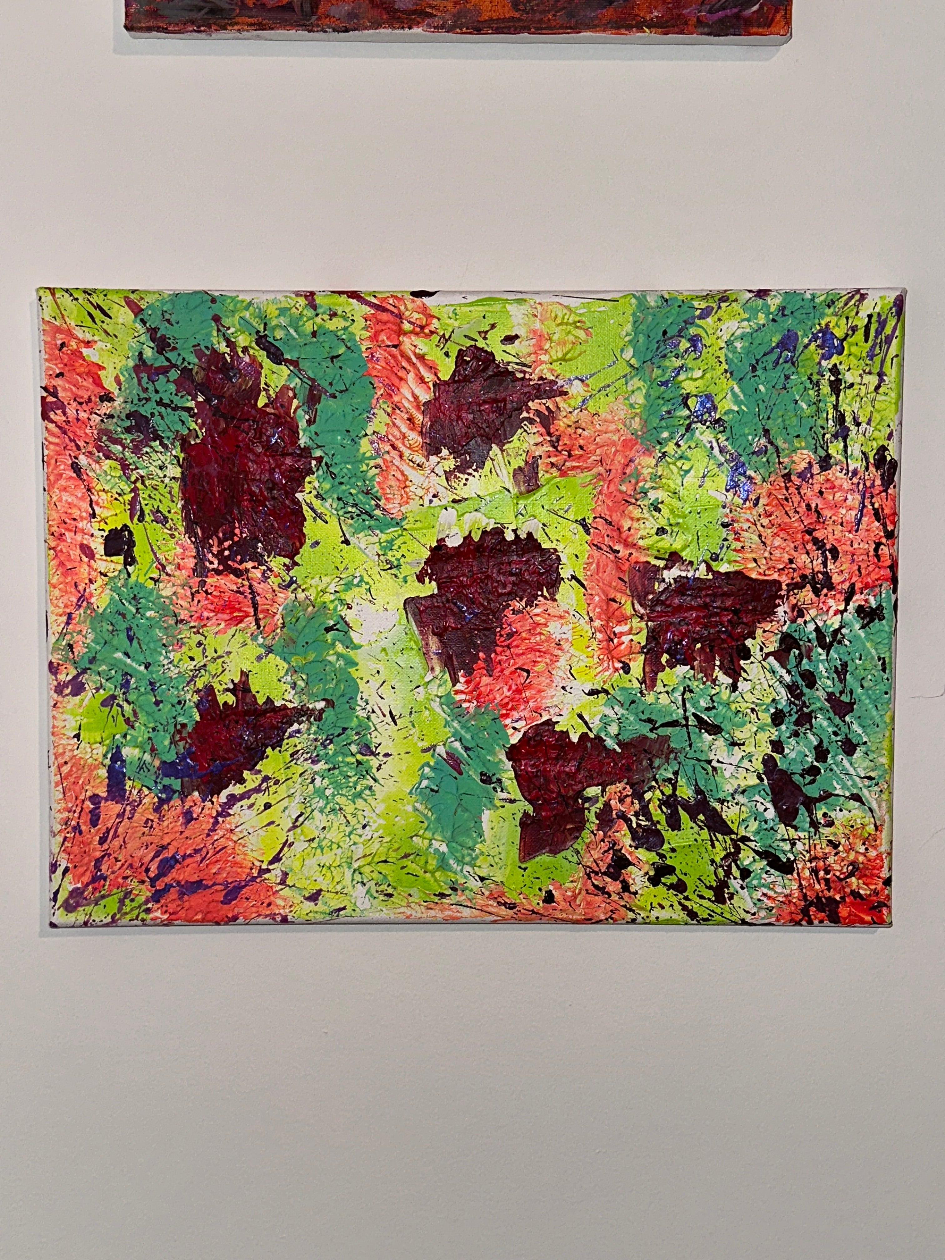 Ensanglanté - Toile Acrylique Art Abstrait Créations Sortilege