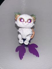 Chat Sirène - Grand - Raibow Soleil Créations Sortilege