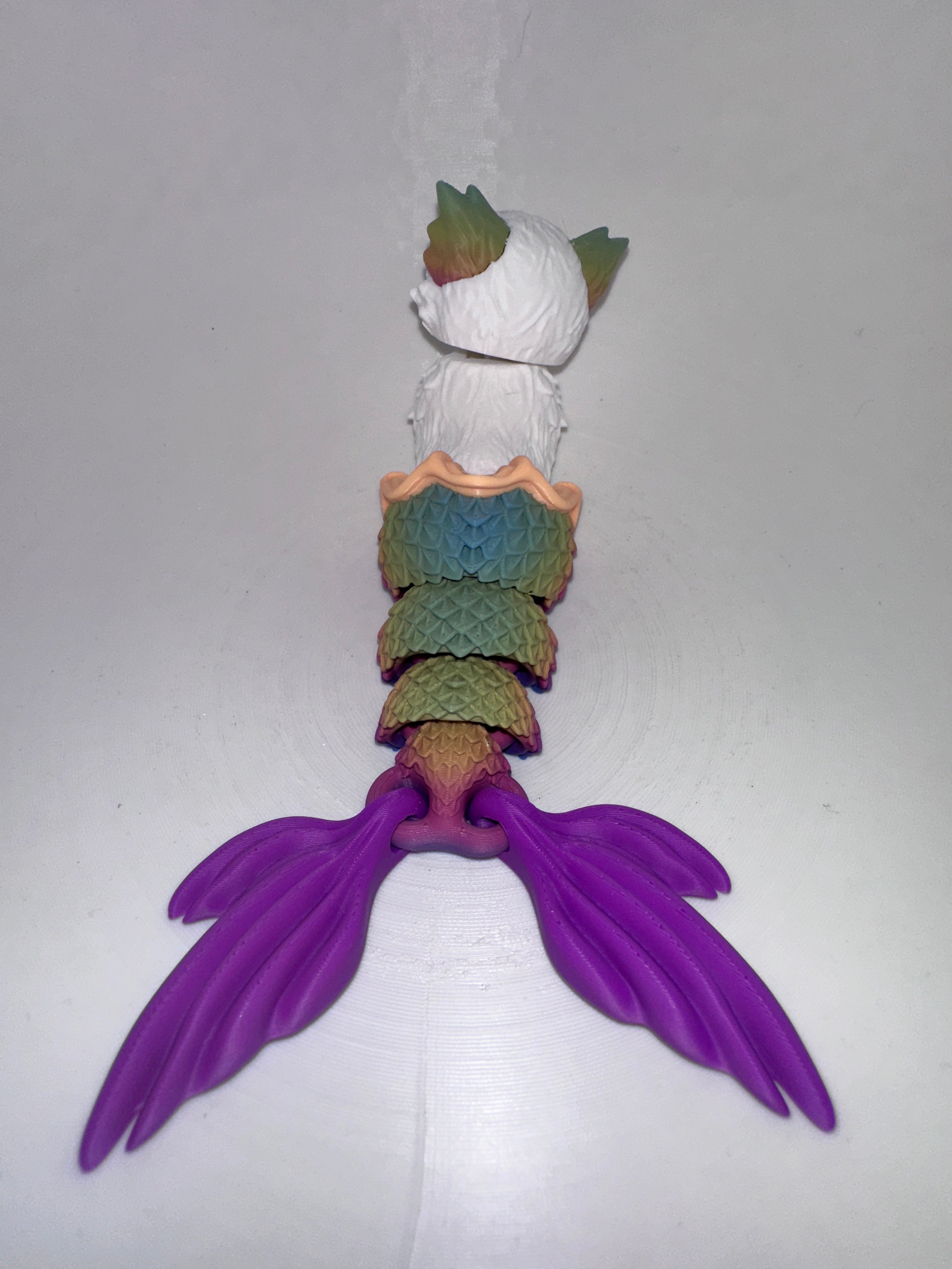 Chat Sirène - Grand - Raibow Soleil Créations Sortilege