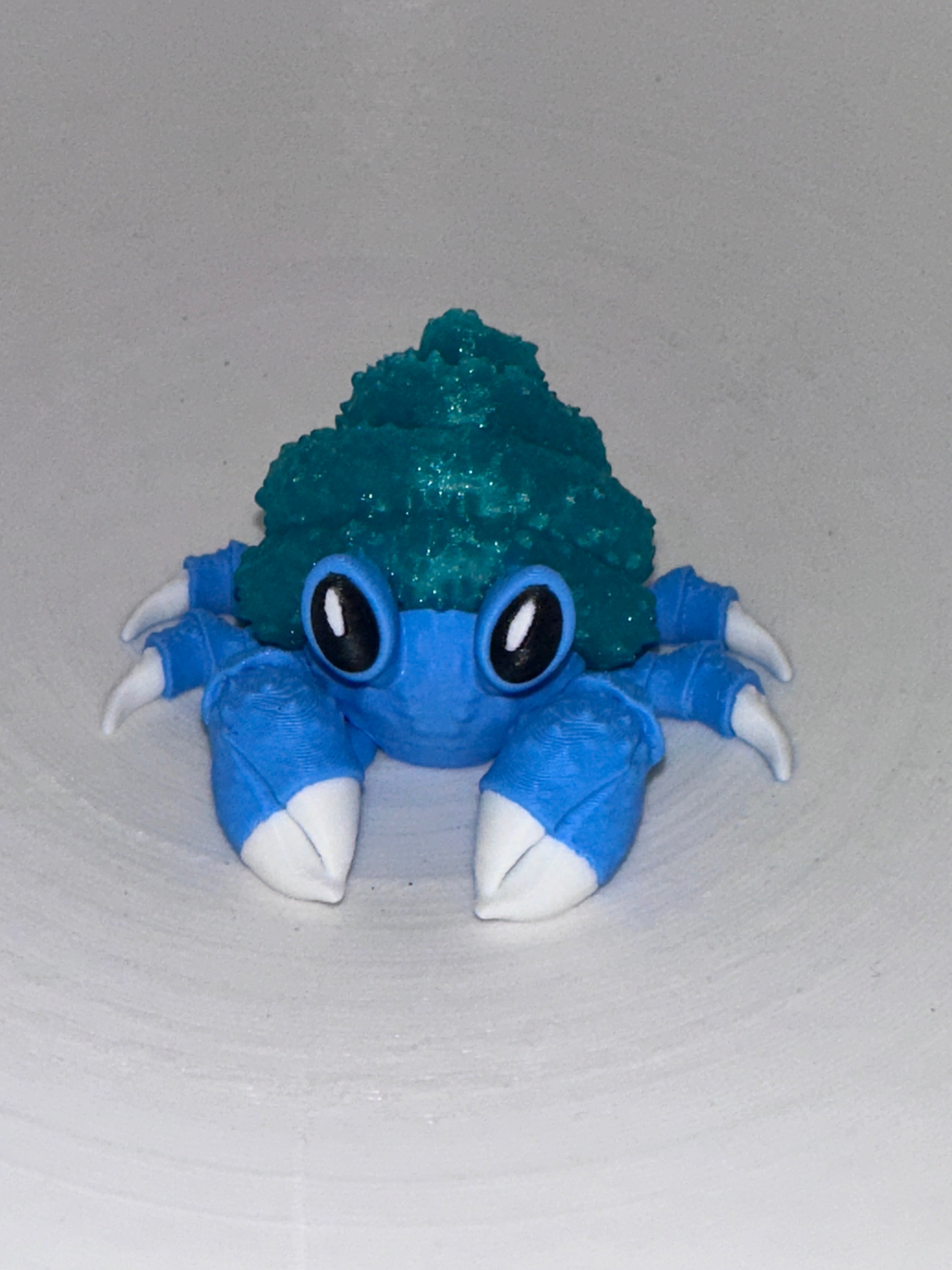 Puff Crabe Hermit - Moyen - Glitter Des Îles Créations Sortilege