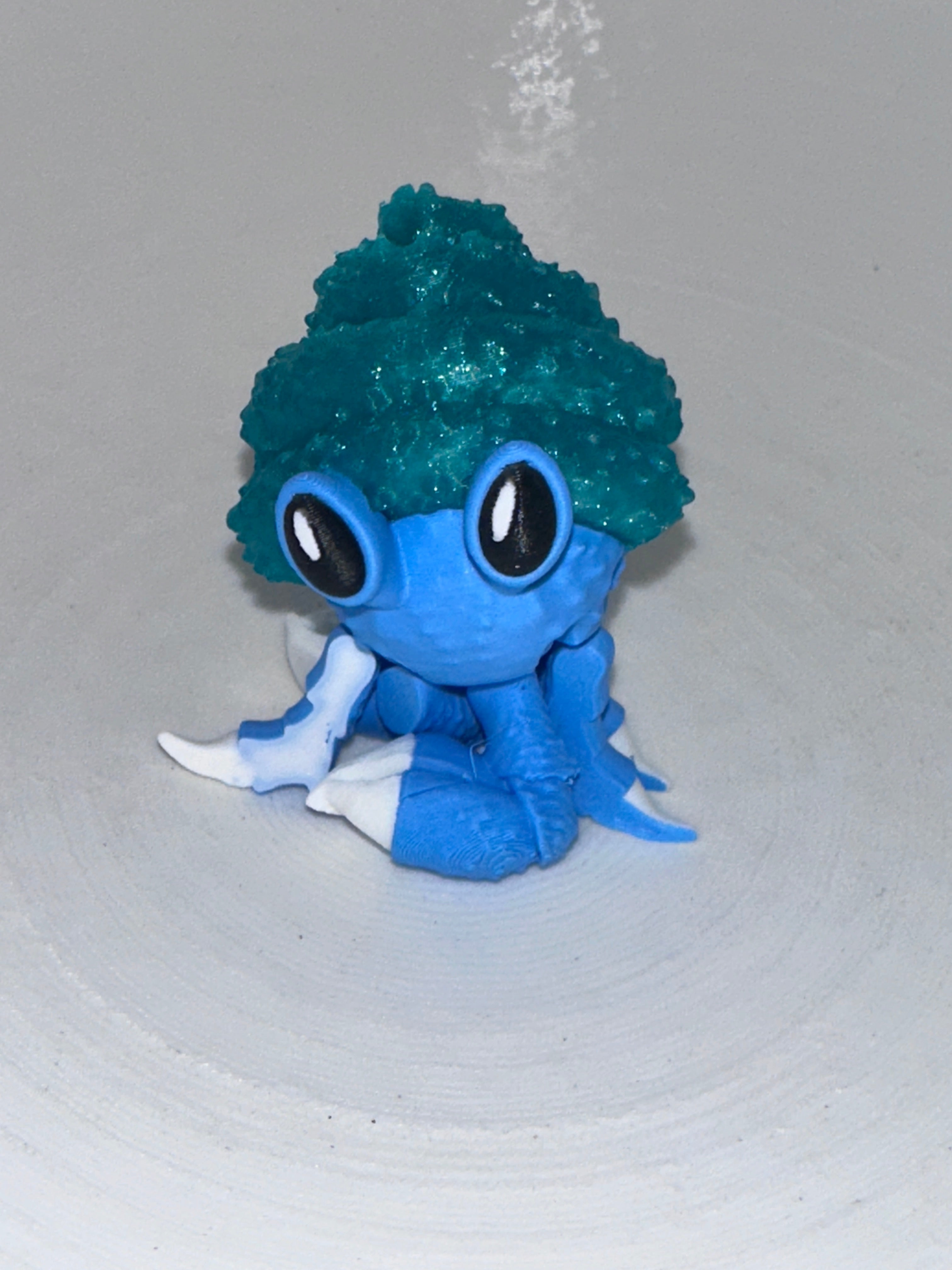 Puff Crabe Hermit - Moyen - Glitter Des Îles Créations Sortilege