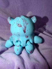 Éléphant De Mer Moyen - Coulisse Glitter - Œuvre Originale - Peinte à la Main Vernis Créations Sortilege