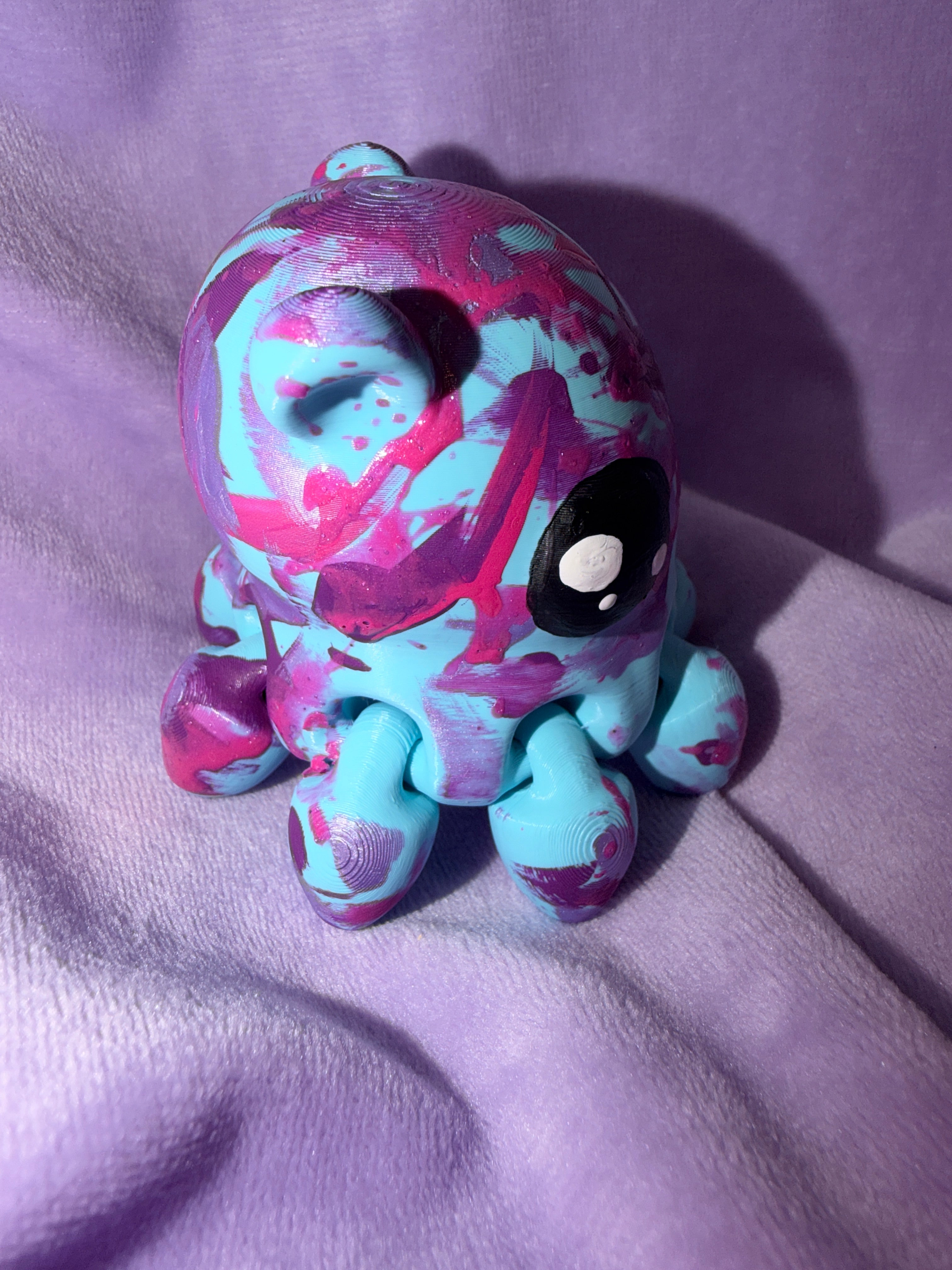 Éléphant De Mer Moyen - Graffiti Splash - Œuvre Originale - Peinte à la Main - Signée & Vernis Créations Sortilege