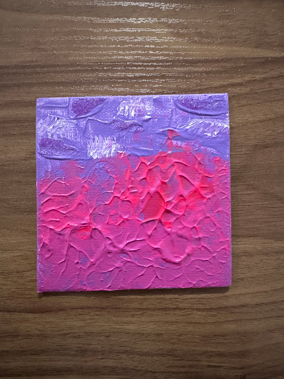 Intimité Féminine Toile Acrylique Art Abstrait 4x4” préco Créations Sortilege