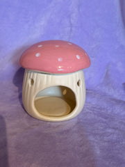 Champignon Rose - Brûleur Pour Cire Magie Céramique