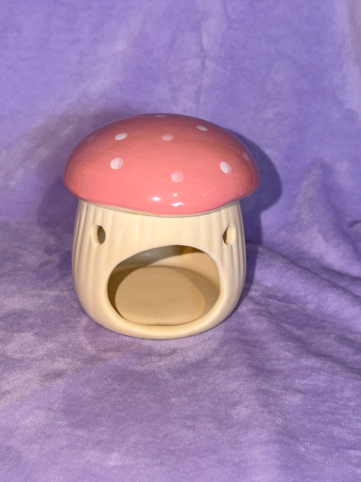 Champignon Rose - Brûleur Pour Cire Magie Céramique