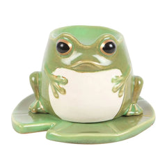 Grenouille Nénuphar - Brûleur Pour Cire Magique Céramique