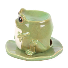 Grenouille Nénuphar - Brûleur Pour Cire Magique Céramique