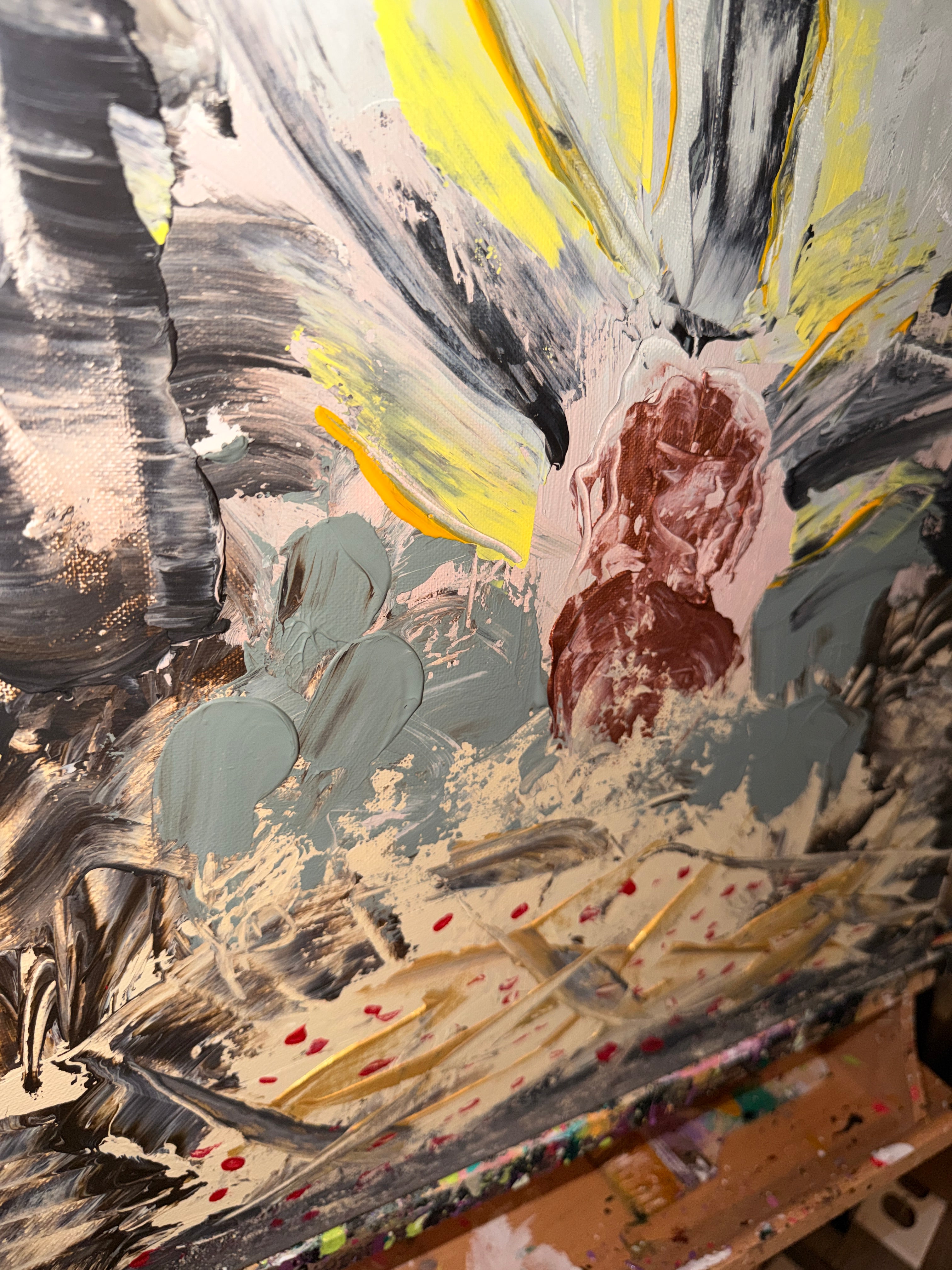 33.2 - Œuvre Originale - Toile Acrylique Abstraite 16x20" - précommande