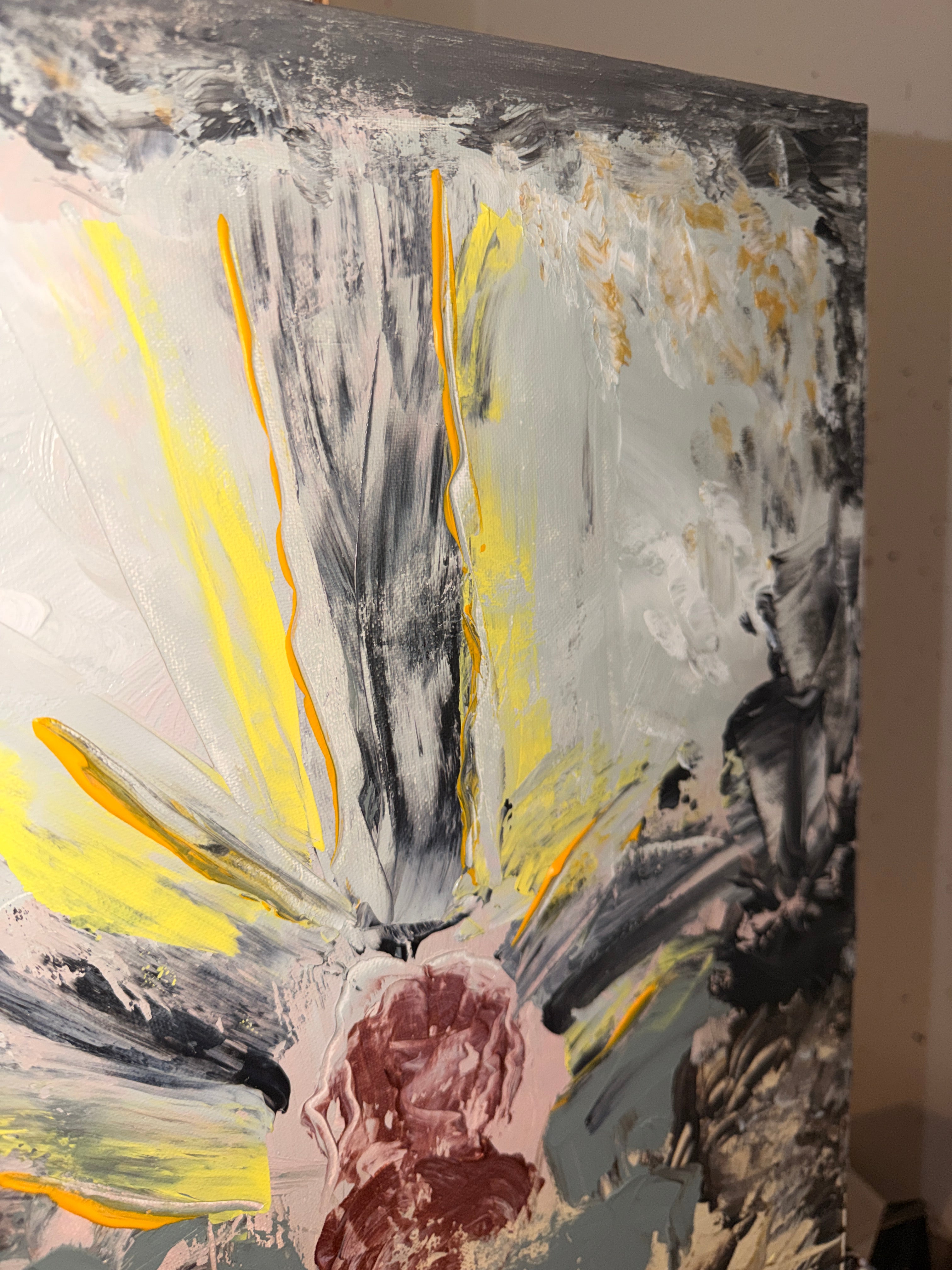 33.2 - Œuvre Originale - Toile Acrylique Abstraite 16x20" - précommande