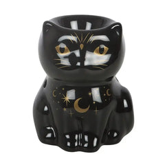 Chat Lunaire - Brûleur Pour Cire Magique Céramique