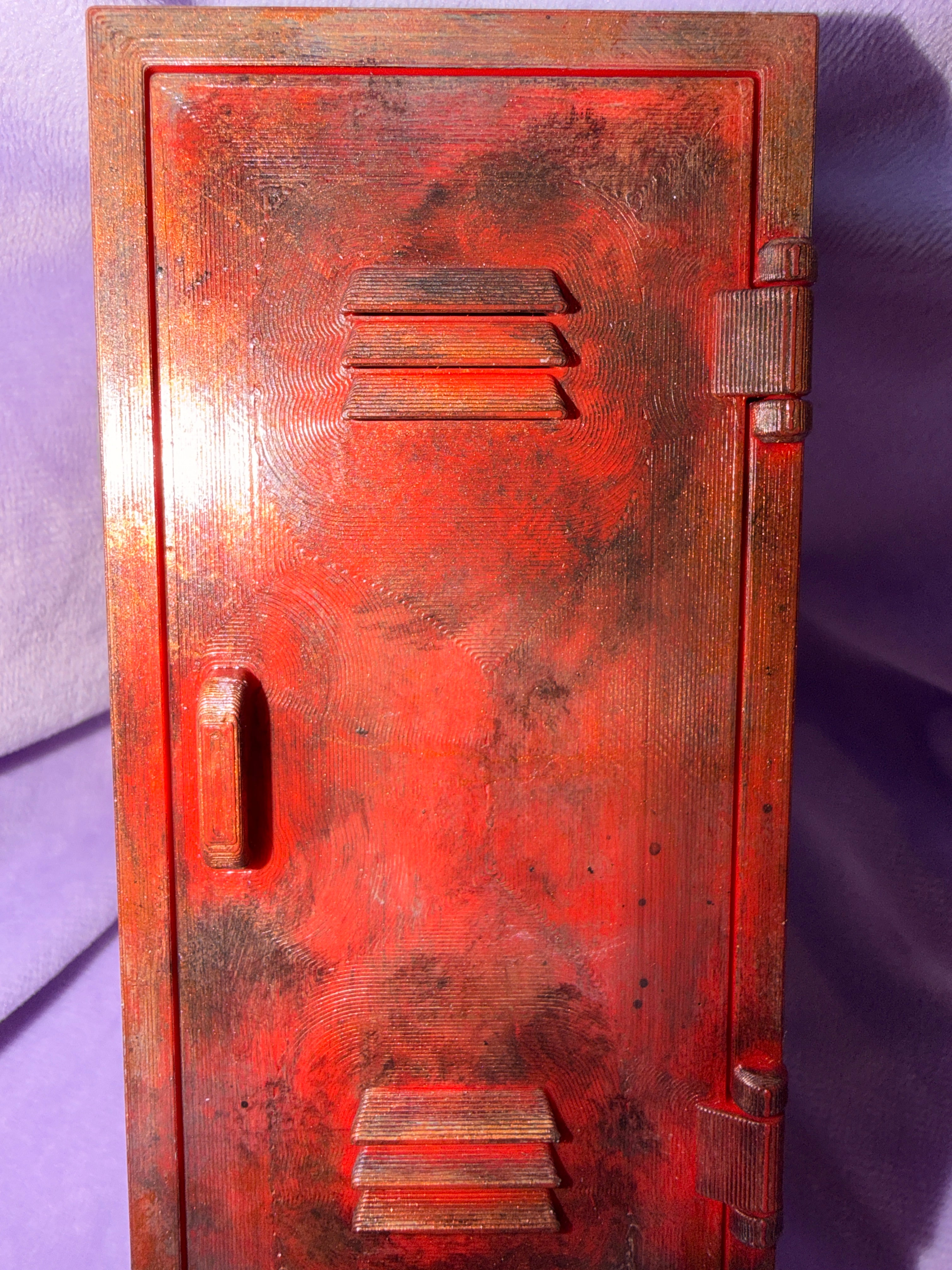Cassier Abandonné Rouillé - Œuvre Originale - Peinte à la Main & Vernis