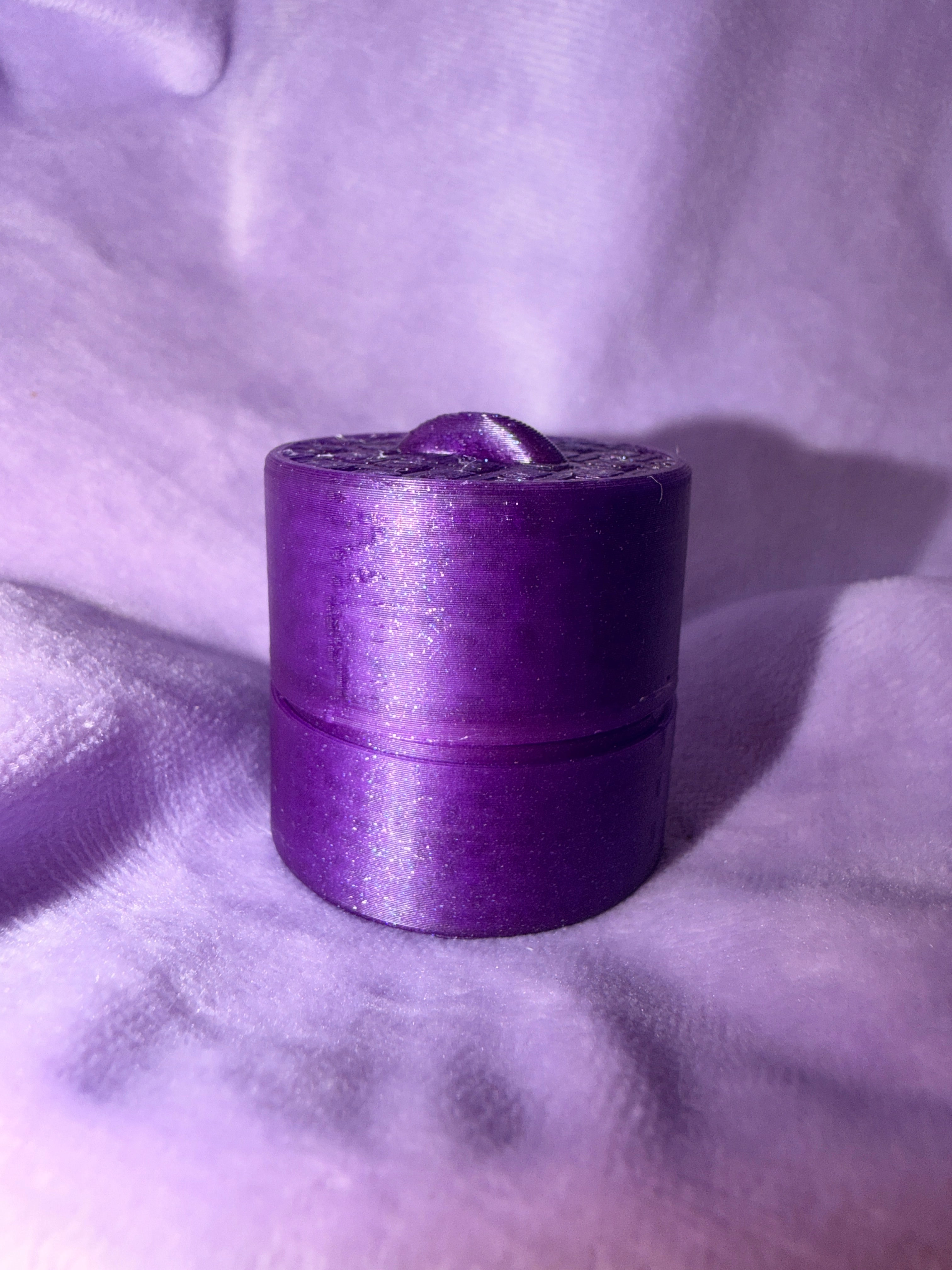 Clickers Dumpling - Glow In The Dark - Glitter Mauve