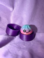 Clickers Dumpling - Glow In The Dark - Glitter Mauve