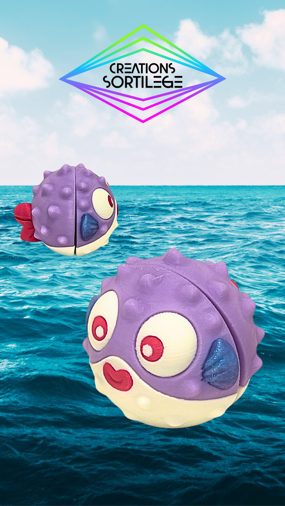 Puffy Fish Glam’Glitter - Luxe - BubbleGum Créations Sortilege