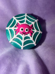 Clickers Macaron Spooky - Araignée Glitter
