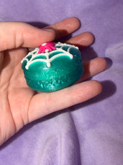 Clickers Macaron Spooky - Araignée Glitter