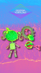 Dolls Plage Creepy - Semi Flush Sunset Neon Créations Sortilege