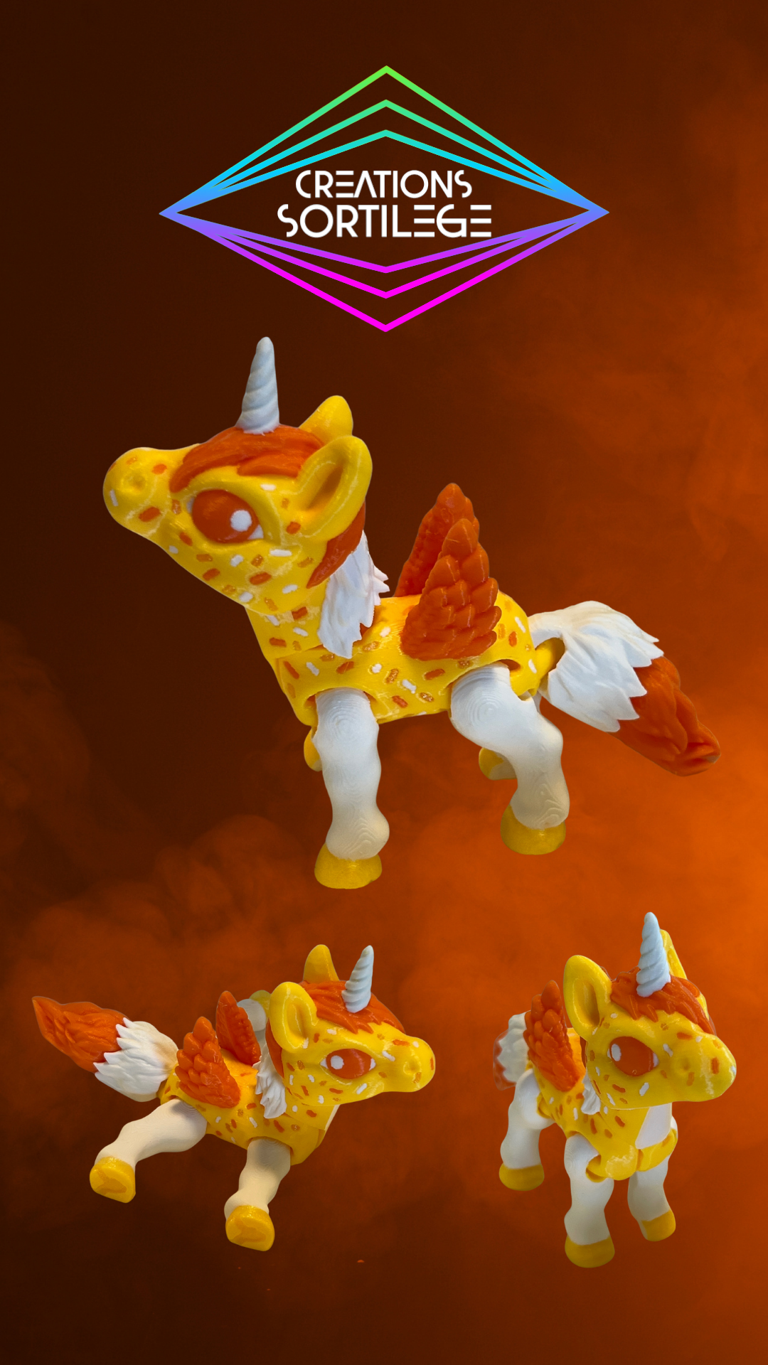 Alicorn Pegas - Candy Corn Luxe Imp Créations Sortilege