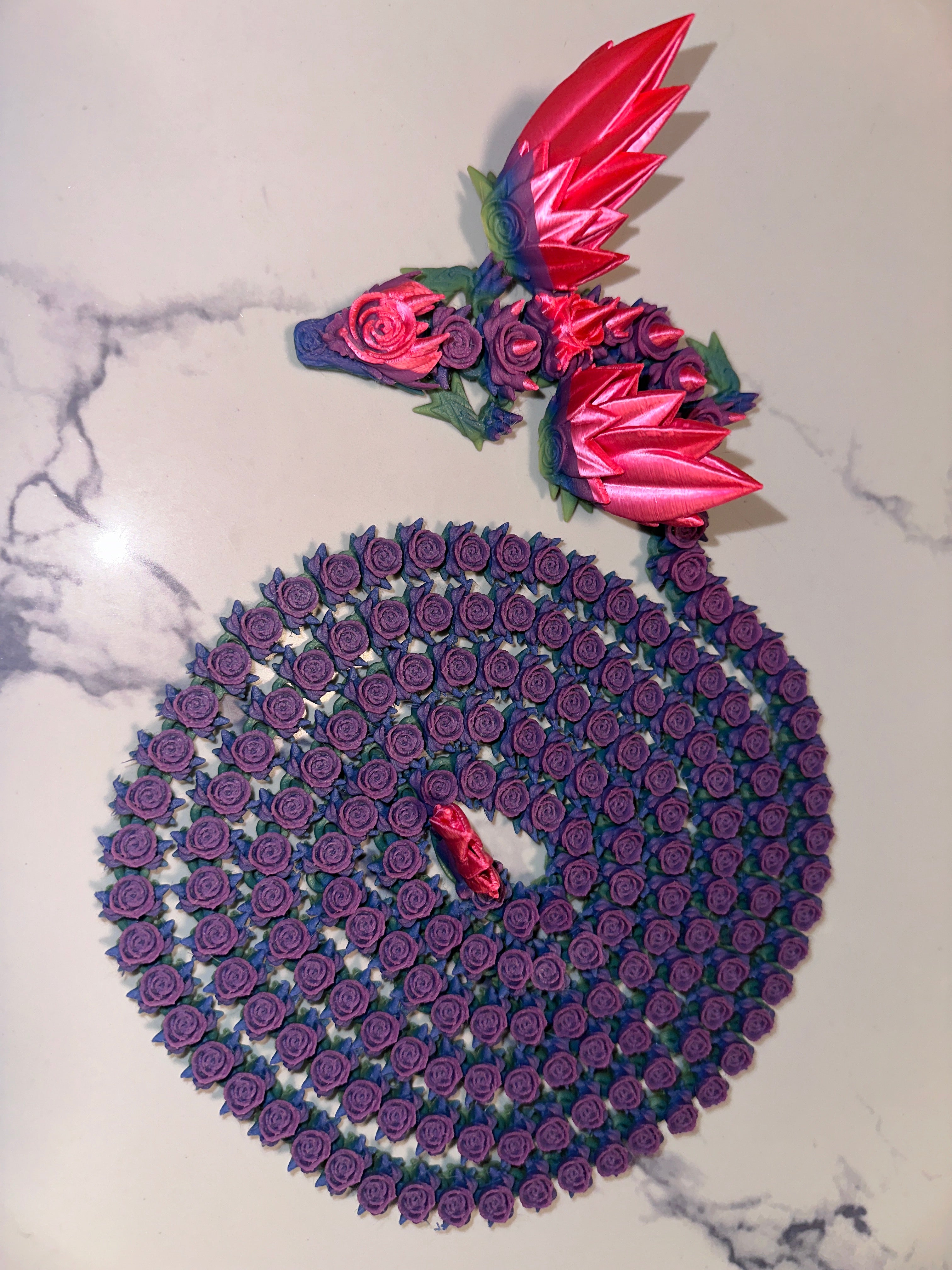 Dragon Roses Long 6" - Imp - Semis Flush Créations Sortilege