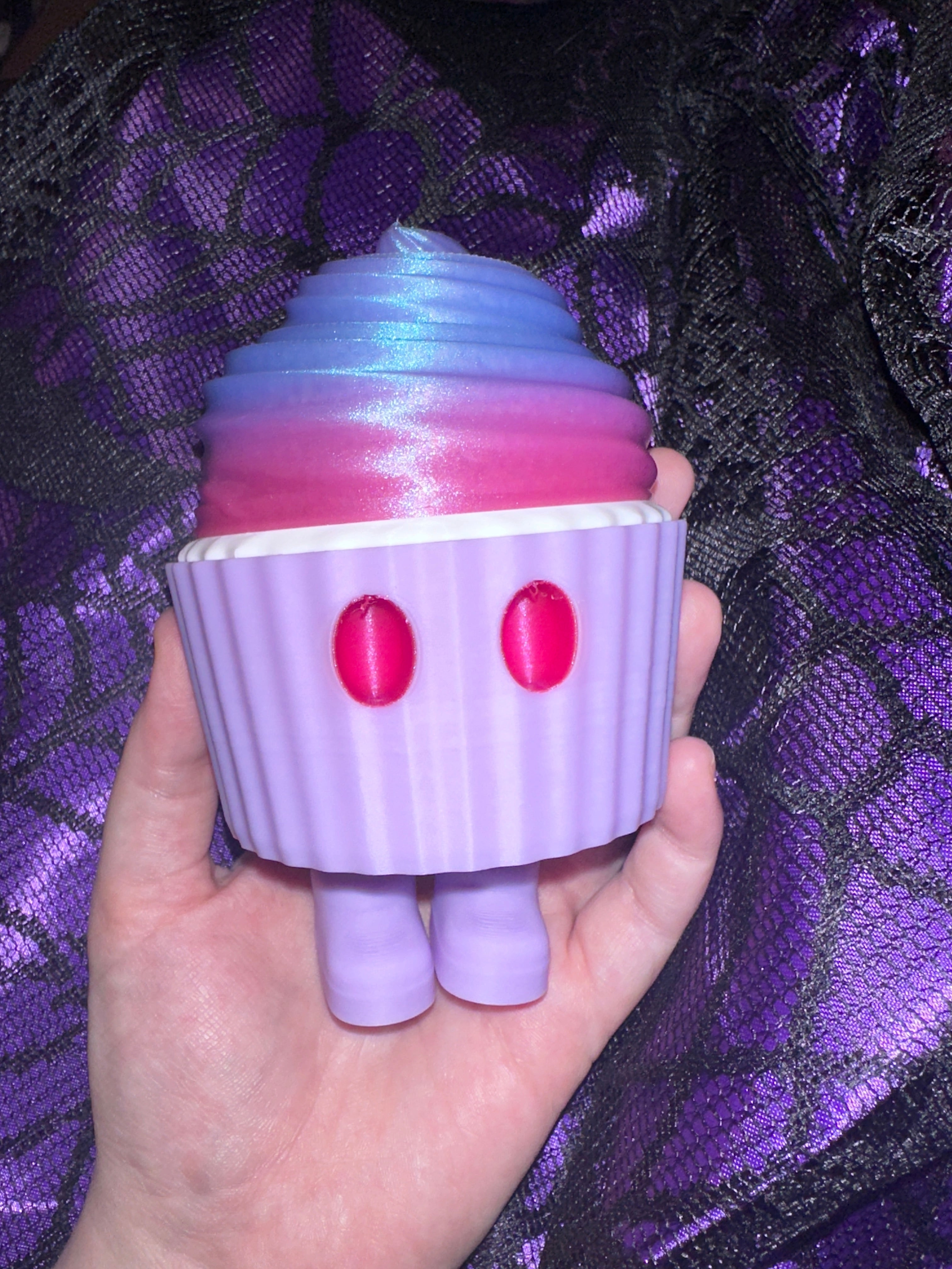 Cupcake Licorne Glitter Sur Jambe - Géant - Ultra Luxe Créations Sortilege