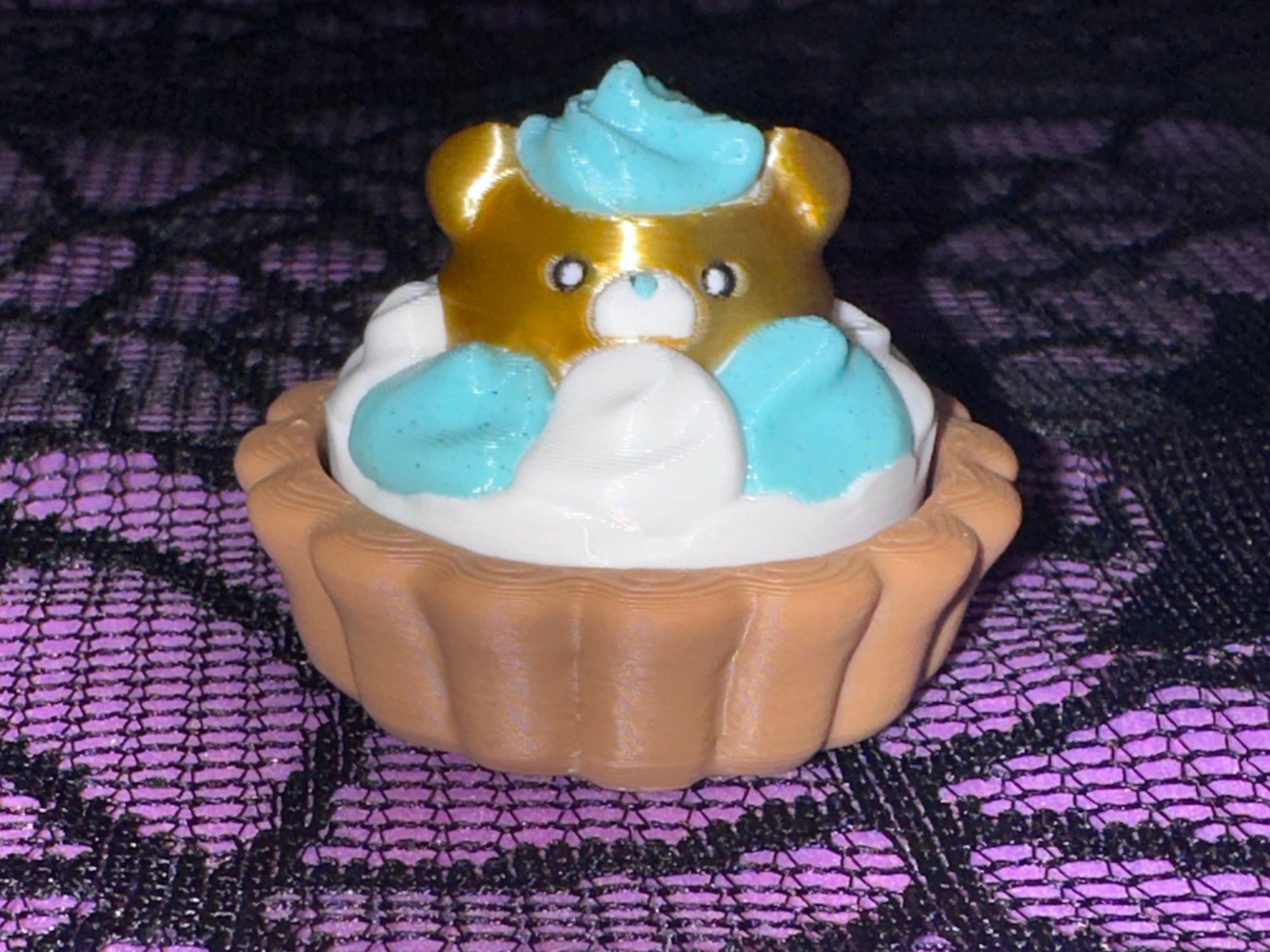 Clickers Tarte Ourson - Crème Menthe & Miel - Luxe Créations Sortilege