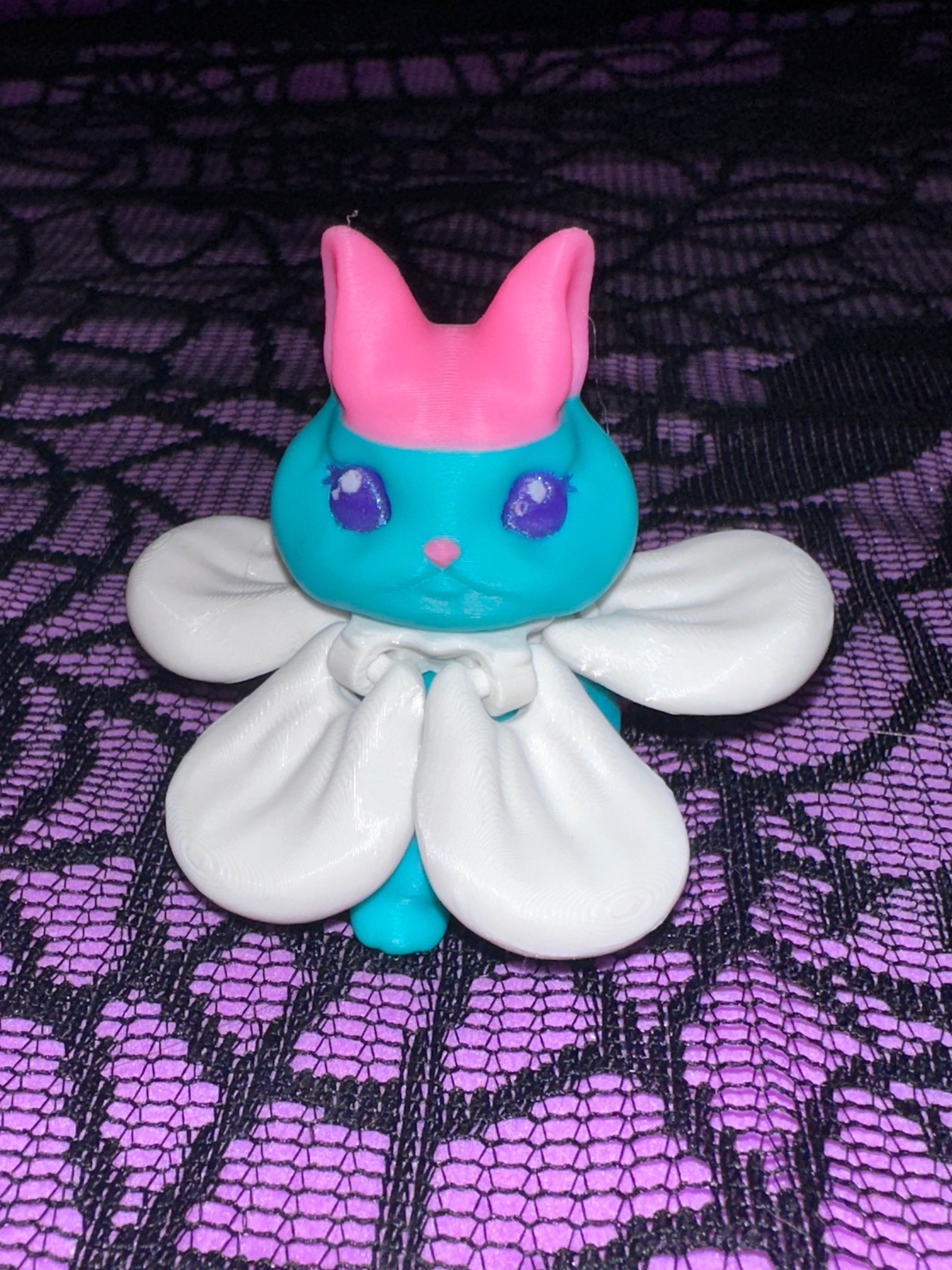 Lapin Floraisson - Fidget Spiner - Moyen - Émeraude Bonbon