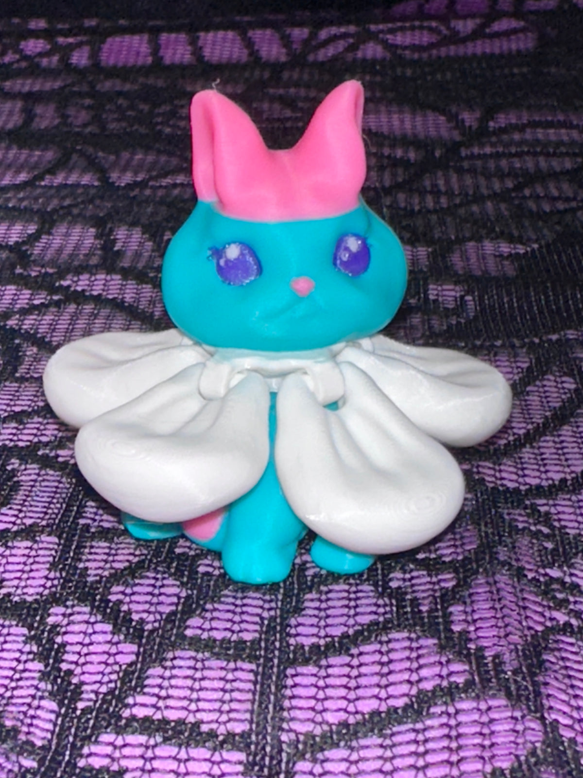Lapin Floraisson - Fidget Spiner - Moyen - Émeraude Bonbon