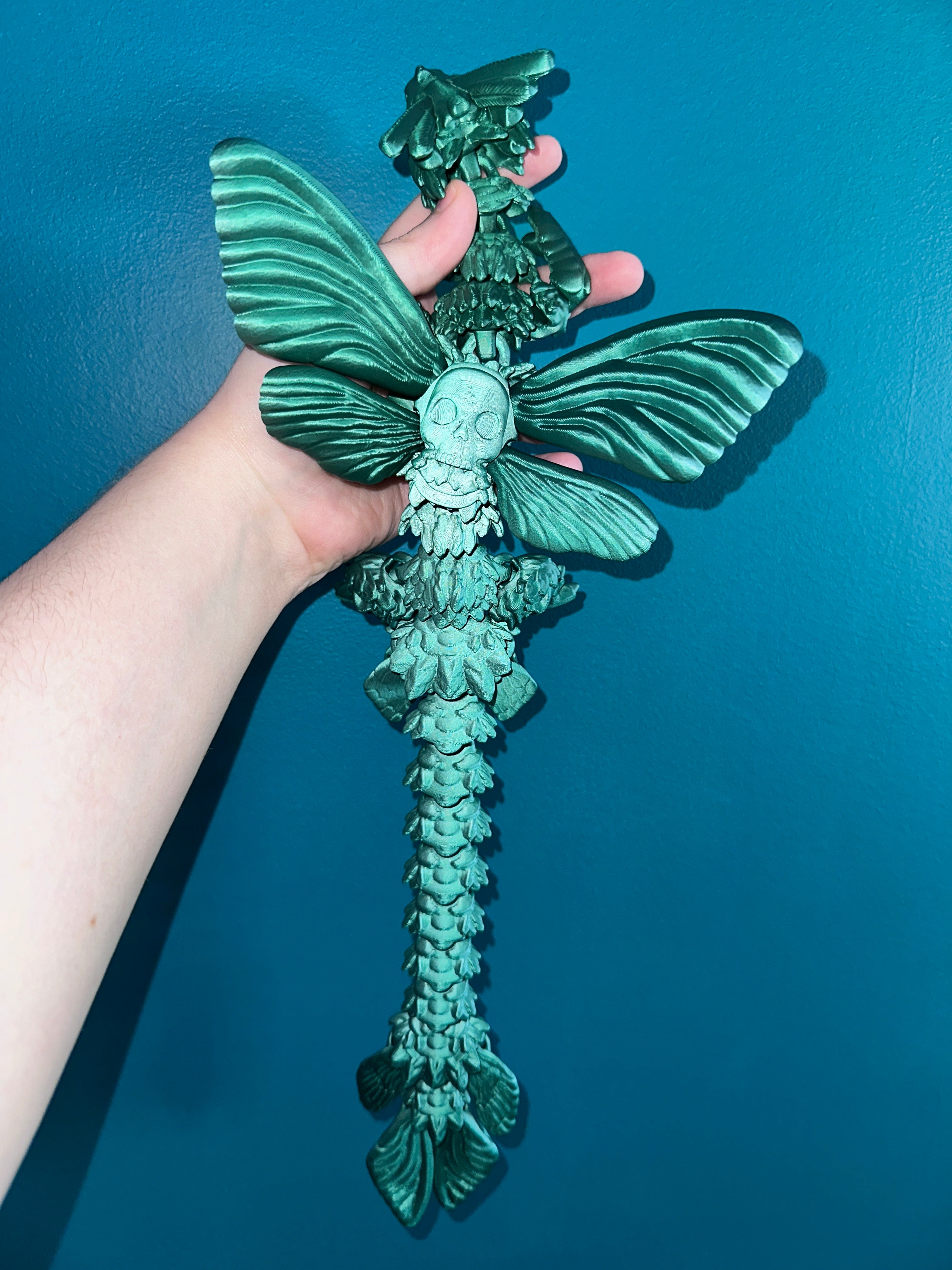 Dragon Mythe De La Mort - XL - Jade Metalic Créations Sortilege