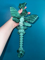 Dragon Mythe De La Mort - XL - Jade Metalic Créations Sortilege