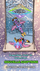 Dragon Reine - Petit - Or Barbe À Papa