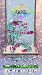 Atria Mini Dragon - Long - Menthe Ensorcelée - Imp Créations Sortilege